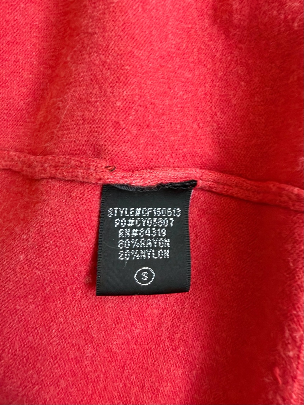 Source Unknown Red Open-Front Lightweight Cardigan - Picture 3 of 3